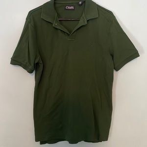 Chaps dark green polo shirt. Size medium